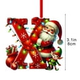 thumbnail image 2 of Colgante acrílico para árbol de Navidad | Adorno con inicial de 26 letras para decoración navideña | Regalo familiar personalizado para fiestas navideñas | Decoración para el árbol del hogar, 2 of 5