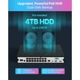 thumbnail image 6 of ZOSI 16CH 5MP PoE Security Camera System 4TB HDD, Smart Human/Vehicle Detection, 16pcs Outdoor IP Camera with 2 Way Audio, Color Night Vision, 6 of 9