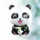 thumbnail image 3 of EeaseMX 10 globos de aluminio con forma de panda, decoración creativa de animales para festivales, fiestas y cumpleaños (negro), 3 of 8