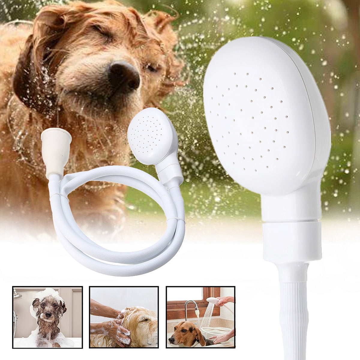 Star Factory Pet Dog Shower Sprayer,Quick Connect to Shower Head