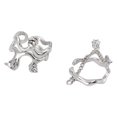 thumbnail image 3 of Anillo de onda de plata, elegante, ligero, de lujo, a prueba de sudor, apertura ajustable, anillo para mujeres y niñas, regalo, 3 of 10