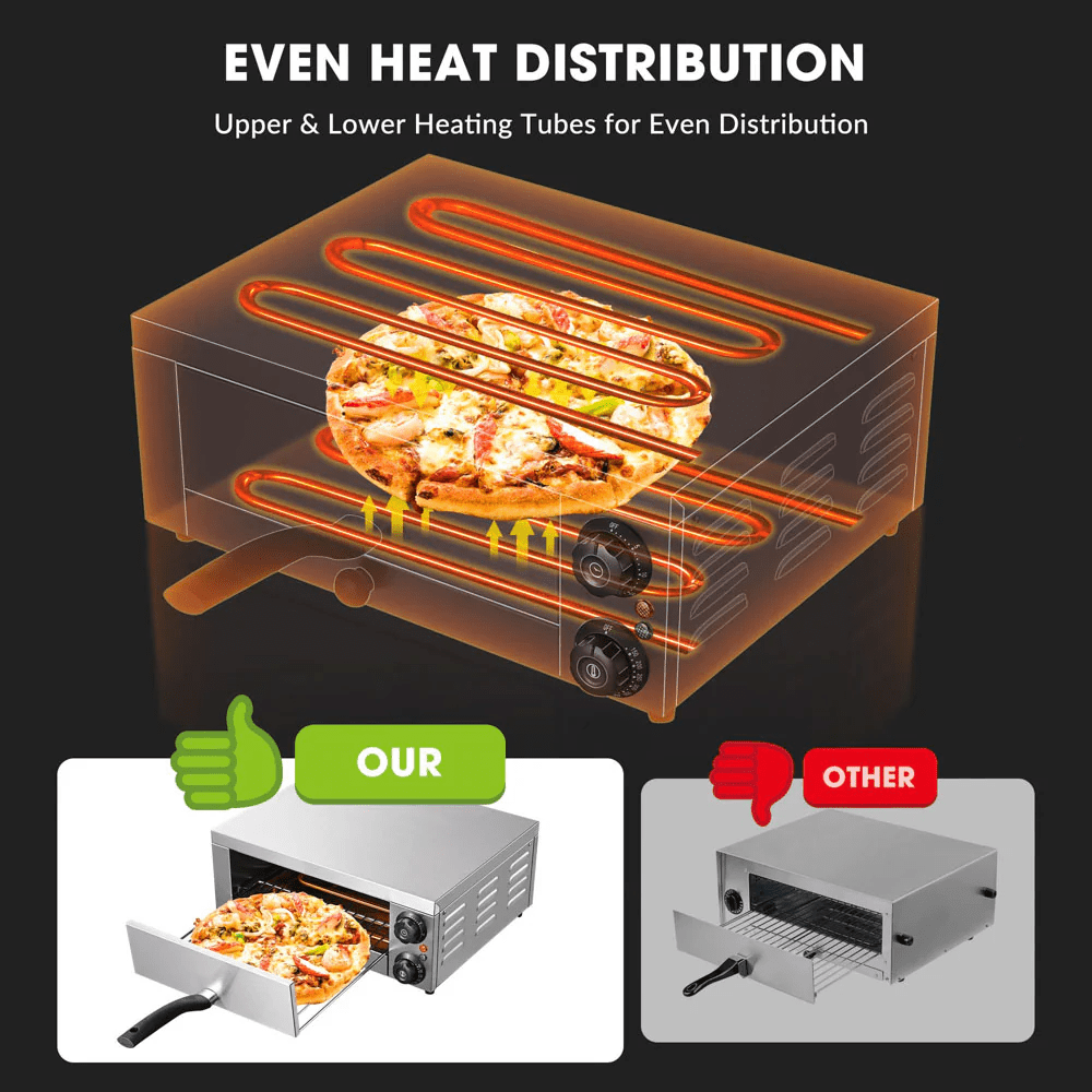 Yescom 16 inch Countertop Pizza Oven with Timer