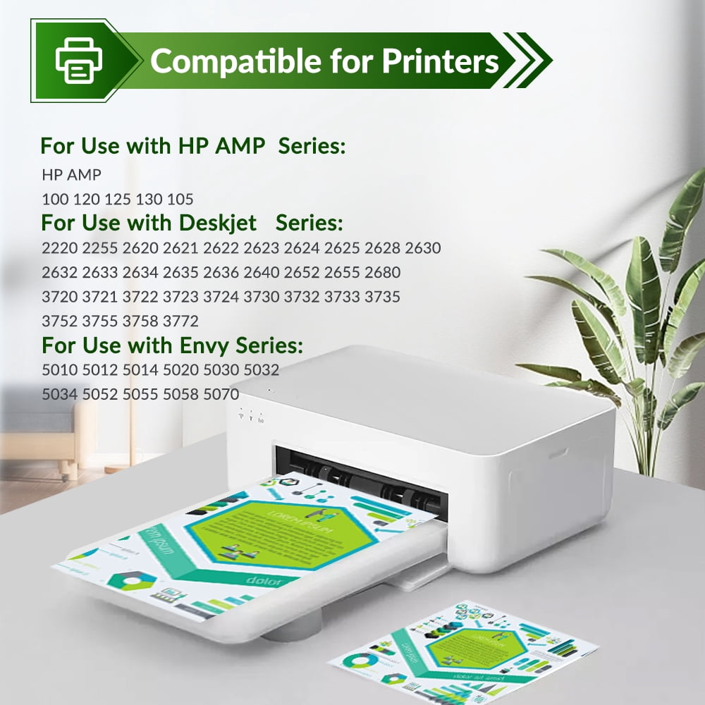 65XL Ink Cartridge Compatible for 65 XL Ink Cartridge Combo Pack for DeskJet 3755 3772 Envy 5055 5052 Printer Ink 65（2 Pack）
