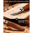 thumbnail image 4 of Kit Deluxe de Tallado en Madera Bluvizo con Estuche de Cuero, 4 of 7
