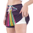 thumbnail image 4 of FORMRS Womens Swim Shorts Mesh Liner Quick Dry Casual Beach Board Bottom with Pockets, Sizes S-2XL, Colorful UFO, 4 of 9