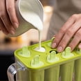 thumbnail image 5 of Large Silicone Popsicle Molds, Reusable Ice Pop Maker for DIY Homemade Treats, Easy Release Mold for Yogurt, Juice, Cheese Sticks, Fun Summer Kitchen Gadget, Green, 5 of 5