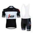thumbnail image 1 of Summer TK PRO TEAM Men's Cycling jersey Wear Strap Suit Set Ropa with Gel Pad MTB Bicycle, 1 of 2