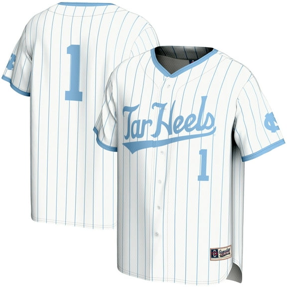Youth GameDay Greats #1 White North Carolina Tar Heels Lightweight Baseball Jersey