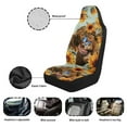 thumbnail image 5 of Yuyamidu Highland Cow Car Seat Covers Anti Slip Car Seat Covers Front Seats Only Easy to Install and Clean Removable Automotive Accessories Universal Fit for Most Vehicle, 5 of 7