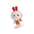 thumbnail image 2 of Dalazy Rabbit Piggy Bank Figurine Animal Statue for Bedroom Living Room Decoration Red, 2 of 9