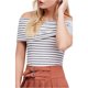 thumbnail image 2 of Free People Melbourne - Camiseta básica para mujer, color blanco, grande Free People Camiseta básica, 2 of 2