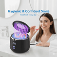 thumbnail image 6 of Toyanc 45kHz Ultrasonic Retainer Cleaner Machine - Professional Dental Pod for Aligners, Dentures, Night Guards, Mouthguards, 200ml Stainless Steel, Matte Blackk, 6 of 12