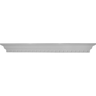 48"W x 4 1/2"H x 4 1/8"P Dentil Shelf