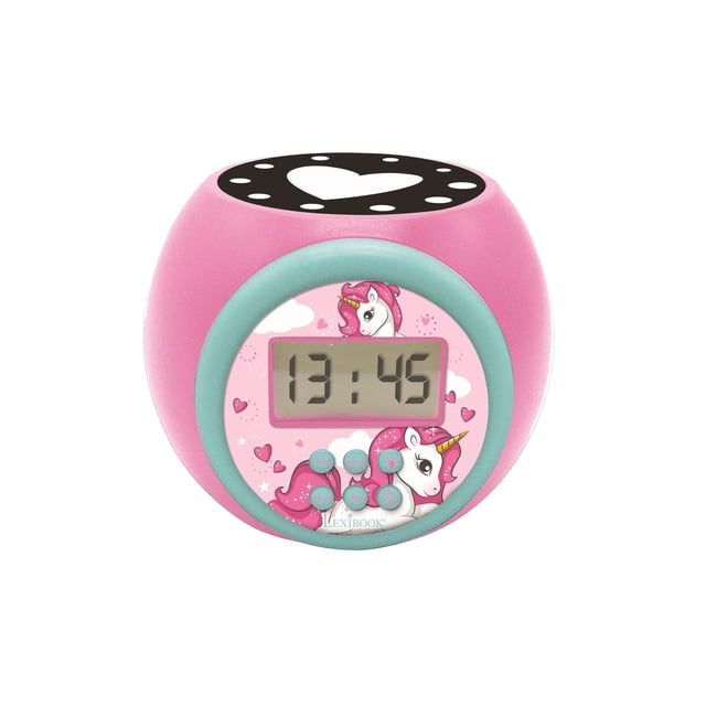 Lexibook Reloj Despertador con Proyector de Unicornio con Temporizador RL977UNI