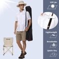 thumbnail image 5 of Zehisen Men's UPF 50+ Sun Protection Short Sleeve Safari Shirts Fishing Shirts Hiking Work Casual Shirt with Zipper Pocket, Gray L, 5 of 6