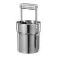thumbnail image 2 of Tanque de lavado de pinceles de metal de doble capa, práctico vaso limpiador de pinceles, soporte para pinceles de pintura al óleo, cubo de limpieza de pinceles de acero inoxidable, 2 of 6