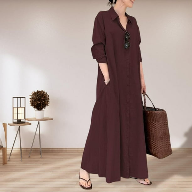 Cotton long top summer dresses
