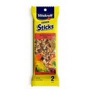Vitakraft Crunch Sticks Apricot & Cherry Conure Treats 2 Count Pack of 2