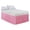 Pink, variant on Qonioi Solid-Color Elastic Bed Skirt Twin XL, Soft Microfiber Wraparound Bed Skirt with Elastic Band, Non-Slip Under-Bed Ruffle for Box Spring, White
