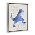 thumbnail image 2 of Stupell Industries Contemporary I Am SO Getting a Dinosaur Blue Geometric Trex Gray Floating Frame Canvas Art, 17 x 21, by Lil' Rue, 2 of 7