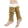 thumbnail image 2 of Fgnfyis Socks for Women Retro Knitted Leg Warmers Crochet Long Boot Socks Christmas Thickened Warm for Party Dance Yoga Rose Gold, 2 of 5