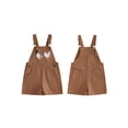 thumbnail image 2 of BemeyourBBs Toddler Baby Boy Girl Chicken Bib Overalls Shorts Kids Chick Rooster Embroidered Sleeveless Romper Jumpsuit with Adjustble Shoulder Strap Pockets Bbay Sprimg Summer Fall Clothes, 2 of 9