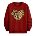 thumbnail image 4 of Mens Valentines Day Sweatshirts Love Heart Printed Graphic Casual Loose Long Sleeve Crewneck Pullover Shirts Top (XL, Red), 4 of 6