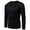 Black, variant on Fesfesfes Long Sleeve Shirt Mens Solid Color Slim Casual Pullover Long Sleeve Shirt Blouse