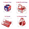 thumbnail image 3 of Piscina de bolas Playz Kids Play Tents Crawl Tunnels con aro de baloncesto, 3 of 9