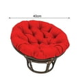 thumbnail image 3 of Gazechimp 40cm Swing Hanging Chair Cushion, Egg Chair Cushion for Indoor, Outdoor, Garden, Red, 3 of 6