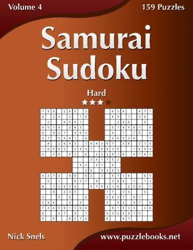 Samurai Sudoku Hard Volume 4 159 Puzzles Walmart Canada