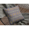 thumbnail image 2 of 26â€ Purple Yellow Geofloral Indoor Outdoor Throw Pillow, 2 of 4