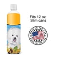 thumbnail image 4 of Carolines Treasures SC9059MUK Bichon Frise in Summer Flowers Ultra Hugger for slim cans Slim Can multicolor, 4 of 6