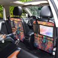 thumbnail image 7 of BZSMCE Car Organizer Kick Mats Back Seat Protector Creatively Rainbow Ram Printed, 7 of 7
