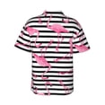 thumbnail image 3 of Bixox Men's Hawaiian Shirts Men's Flamingos Print Short-Sleeve Shirt-Small, 3 of 8