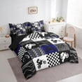 thumbnail image 3 of Homewish Motorcycle Motor Biker 7-Piece Twin Bedding Sets,Extreme Speed Sport Bedding Comforter Set,Gray Splatter Ink Sheet Sets For Children,Luxury Bedroom Decor Reversible, 3 of 8