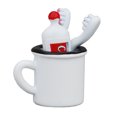 thumbnail image 1 of Accesorios de baño Dollhouse Furniture, taza blanca 1/12, 1 of 3