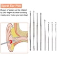 thumbnail image 4 of Ear Wax Removal Kit, Ear Wax Remover, 8 Pcs Ear Cleaning Tools Stainless Steel Ear Cleaner Ear Picks Earwax Removal Tool Set with Brush and Storage Box for Children and Adults, 4 of 7