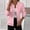 Pink, variant on Women's Zip Up Cable Knit Sweater Hood Long Sleeve Open Front Cardigan Warm Cardigan with Pockets Outwear Coats