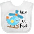 thumbnail image 3 of Inktastic Little Co-Pilot- Cute Helicopter Boys or Girls Baby Bib, 3 of 4