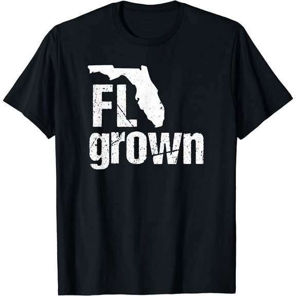 Florida Grown T-shirt FL Home State Shirt Distressed Gift T-Shirt