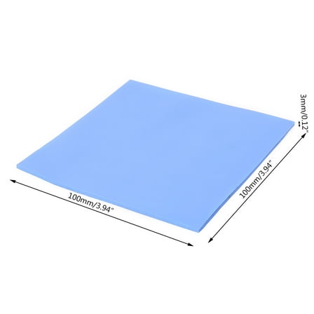 Zeiwohndc 100x100x3mm Thermal Pad, GPU Soft Silicone Thermal Conductive Pads