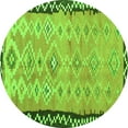 thumbnail image 1 of Ahgly Company Indoor Round Oriental Green Traditional Area Rugs, 4' Round, 1 of 1