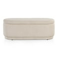 thumbnail image 3 of Furniture of America Cheri Chenille Modern Living Room Bedroom Storage Bench, Beige Pink, 3 of 18