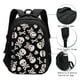 thumbnail image 3 of Balery black white Skull bone Mochila con carga USB para hombre y mujer - Mochila impermeable y antirrobo para laptop con puerto USB para viajes, trabajo, 3 of 7