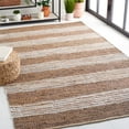 thumbnail image 2 of SAFAVIEH Vintage Leather Henley Striped Area Rug, Light Brown/Ivory, 4' x 6', 2 of 8