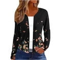 thumbnail image 2 of Cardigan for Women's Plus Size Casual Fashion Long Sleeved Cardigan Print Designs Relaxed Loose Fitting Long Sleeved Top Party Up to 65% off, 2 of 5