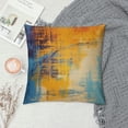 thumbnail image 2 of Nawypu  Throw Pillow Covers Vintage Abstract Blue and Orange Messy Rust Painting Decorative Pillow Cases Home Decor Standard Square  Pillowcases, 2 of 5
