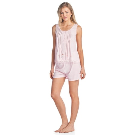 

Casual Nights Women s Sleeveless Tank and Pajama Shorts Set