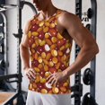 thumbnail image 6 of Haiem Almond Nuts Men Workout Tank Top Gym Bodybuilding Sleeveless Muscle T Shirts Athletic Tank Breathable Workout Shirt-Large, 6 of 8